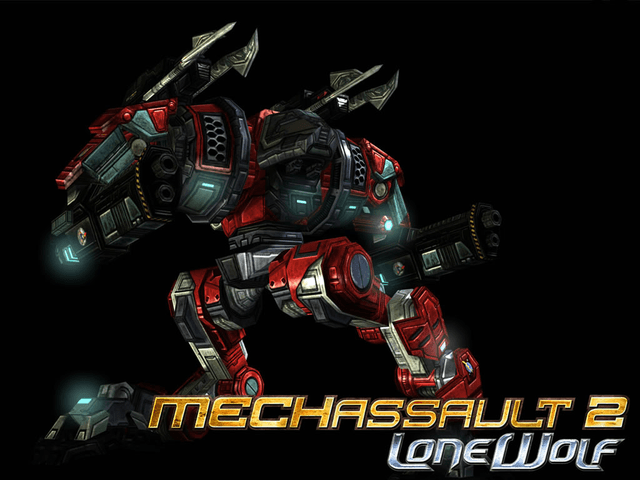 MechAssault 2 Lone Wolf title screen for Xbox